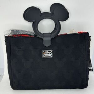 NWT Loungefly Disney Mickey Mouse Embossed Silhouette Handle Tote Purse
